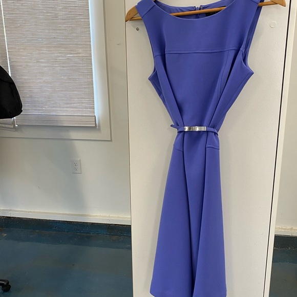 White House Black Market Dresses & Skirts - Periwinkle fit and flare dress from WHBM!